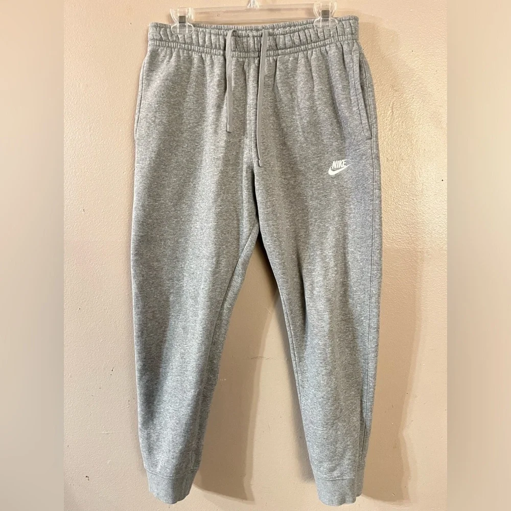 Nike Grey Sweatpants Athletic Comfort Tapered - Picture 1 of 5